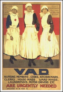 Recruitment Poster for the Voluntary Aid Detachment